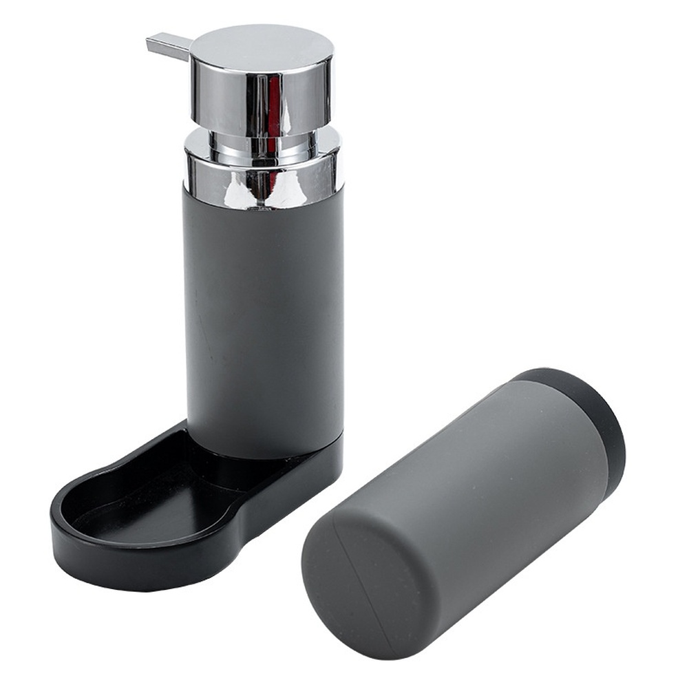 Home Improvement Kitchen Set - Black Silicone Resin Soap Dispenser Hand