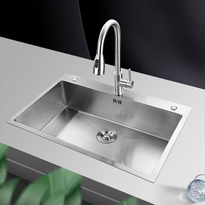 Home Improvement Kitchen Set - Stainless Steel Kitchen Sinks Three-hole Brushed