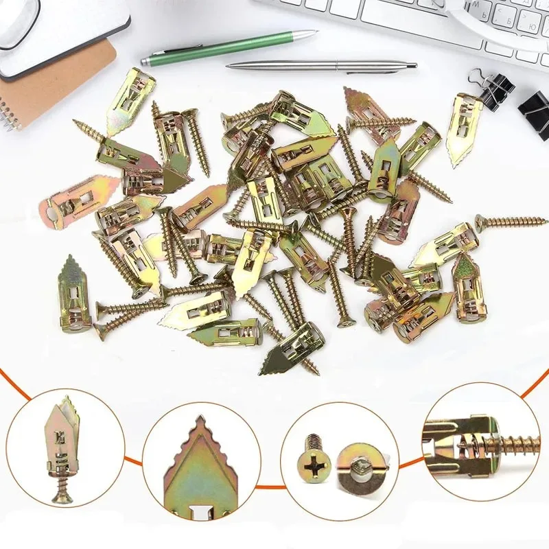 20/50/100Pcs Self Drilling Dry - огляд і ціна Drywall Anchor Screw