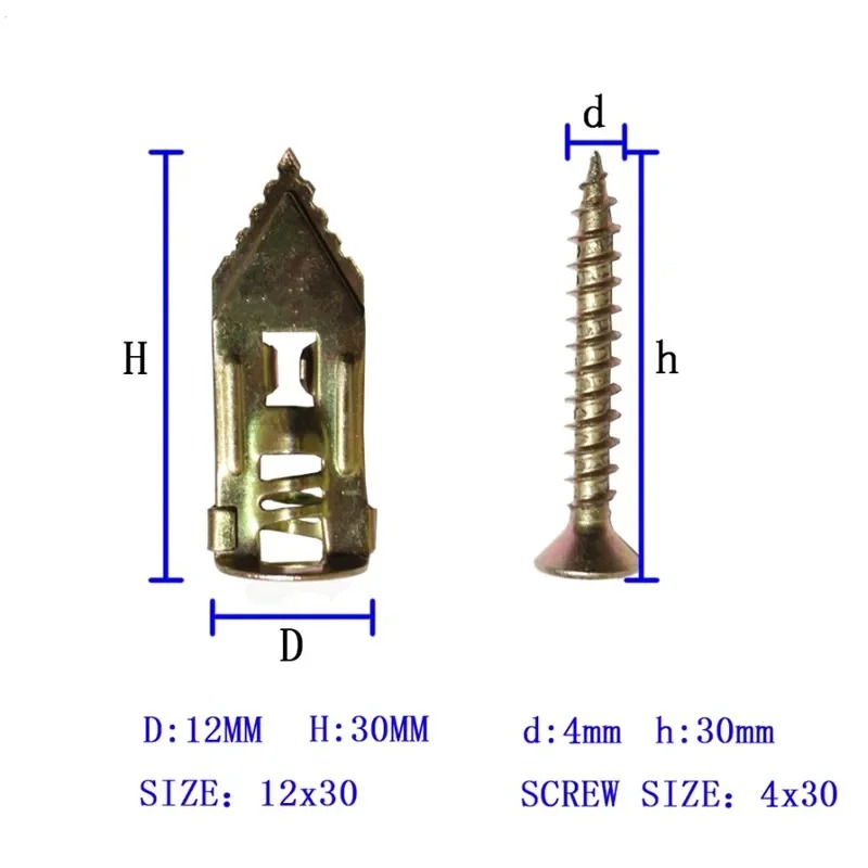 20/50/100Pcs Self Drilling Dry - огляд і ціна Drywall Anchor Screw