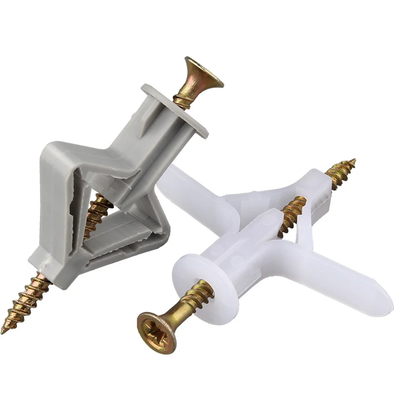 50set Plastic Nylon Plane Type - огляд і ціна Drywall Anchor Screw