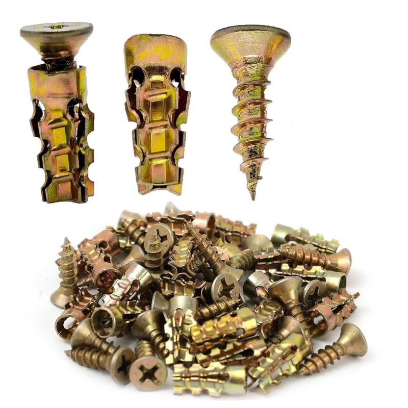 50/100PC Stone Expansion Screw - огляд і ціна Drywall Anchor Screw