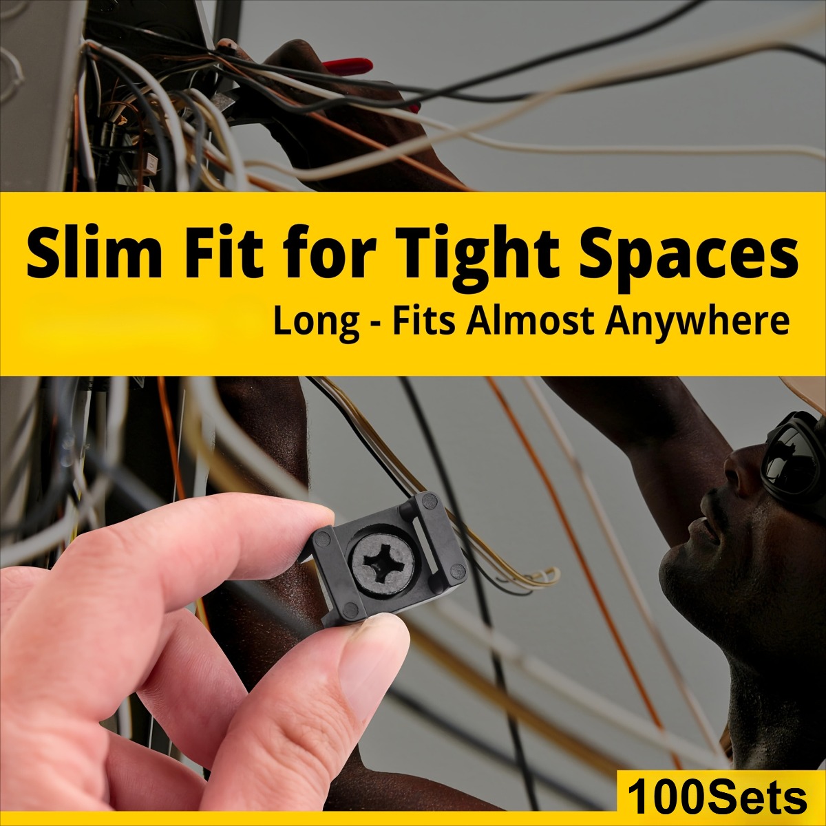 100 Sets Cable Tie Mounts with - огляд і ціна Drywall Anchor Screw